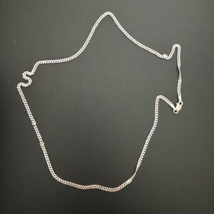 925 Sterling Silver Curb Chain Necklace - Silver